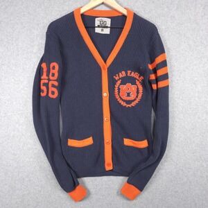 Auburn Womens Size Small 1856 War Eagle Cable Knit Cardigan Sweater GG The Brand